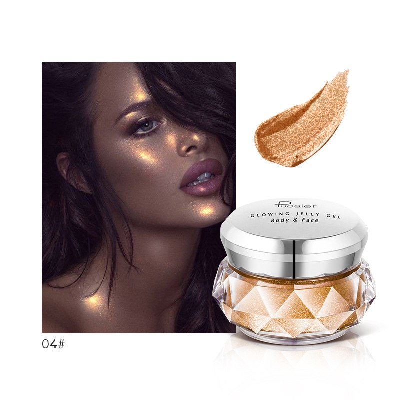 Face Highlighter Jelly Gel Mermaid Eyeshadow Glow Body Glitter Festival Makeup Iluminador Gold Liquid Highlighter Bronzer Face Highlighter Jelly Gel Mermaid Eyeshadow Glow Body Glitter Festival Makeup Iluminador Gold Liquid Highlighter Bronzer
